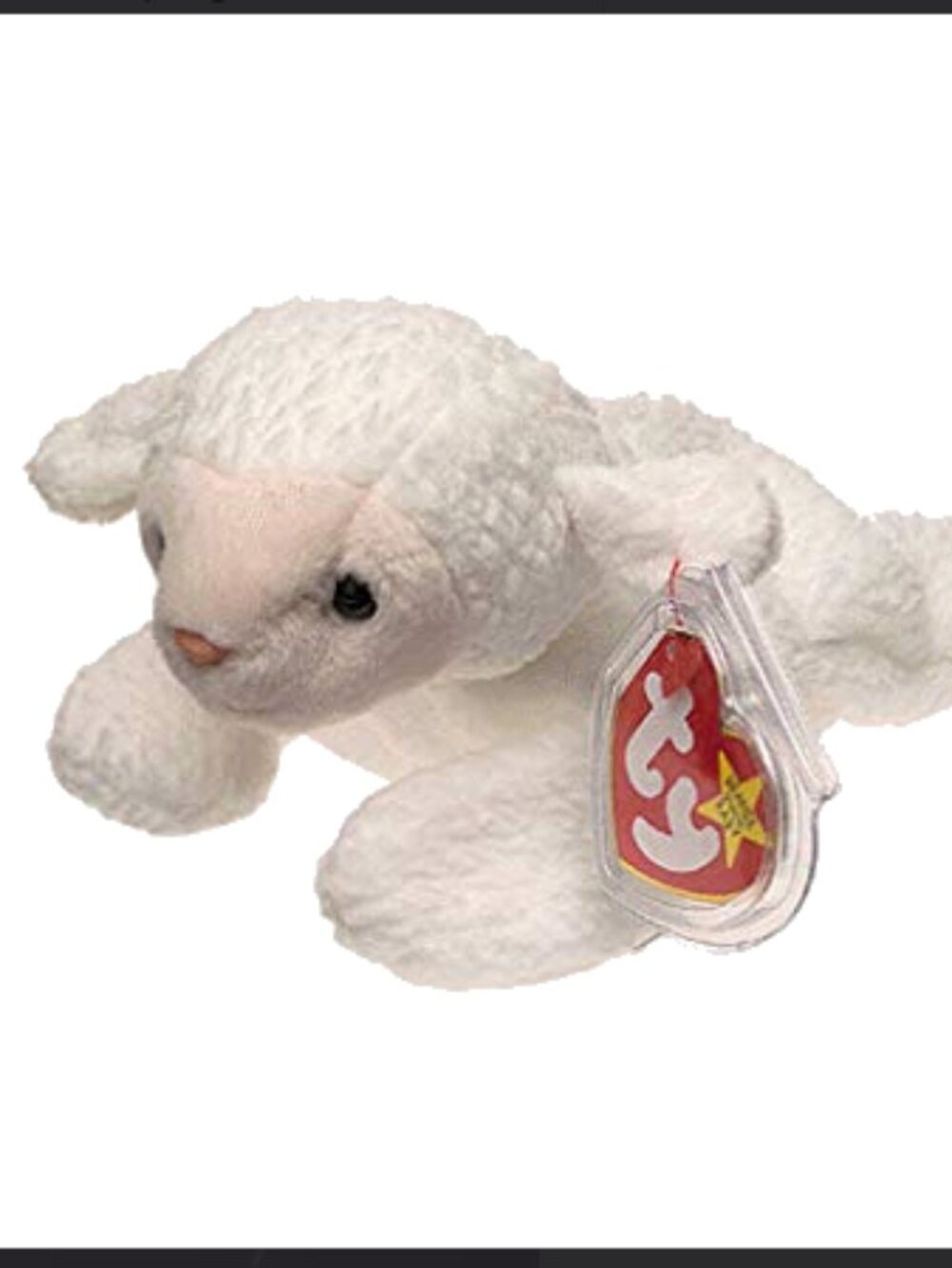 Ty Beanie Baby * Fleece the Lamb * Date of Birth: March 21, 1996 * NEW W/TAG